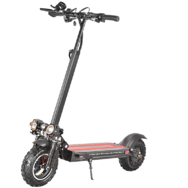 Dual acceleration motor foldable electric scooter with 11-inch off-road wide tire